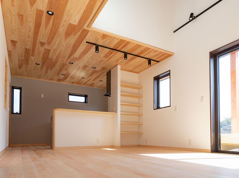 自分の山の木で建てた家